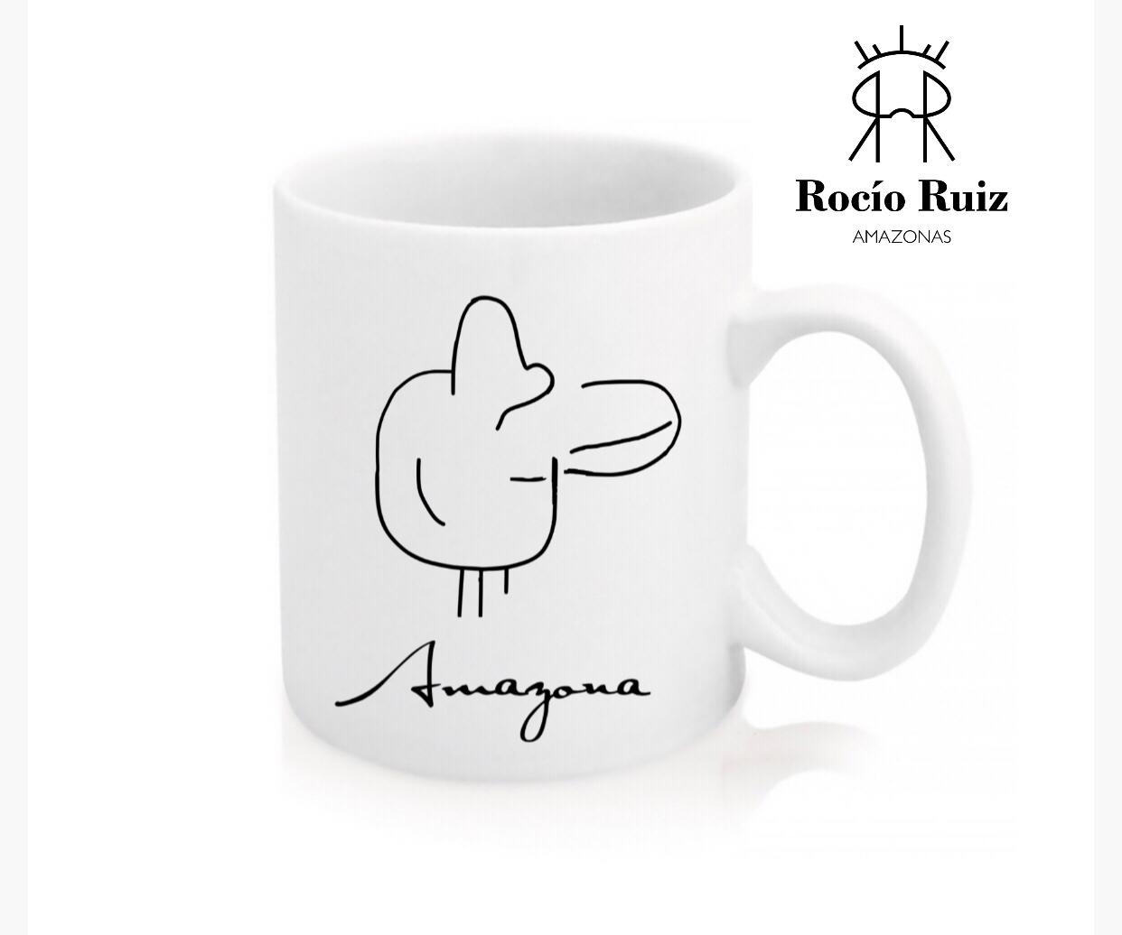 TAZA SIRUETA MONTURA AMAZONA