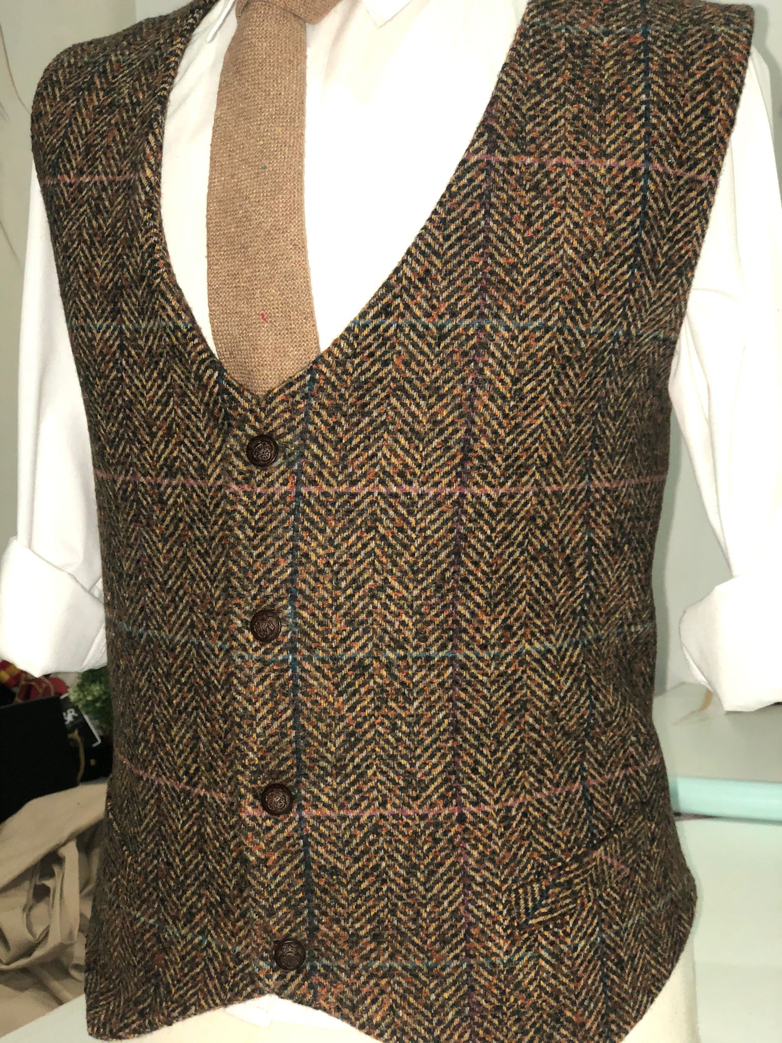 Chaleco Tweed Caballero