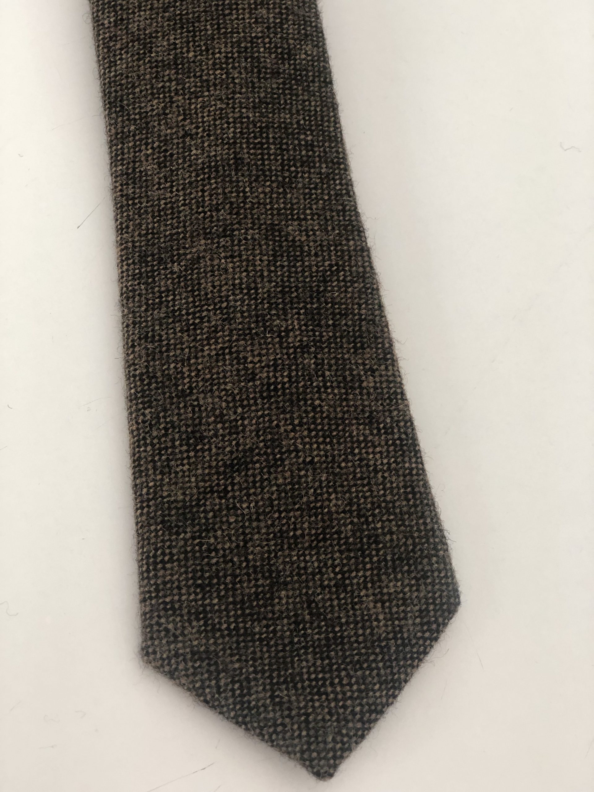 CORBATA  CHEVIOT MARRÓN